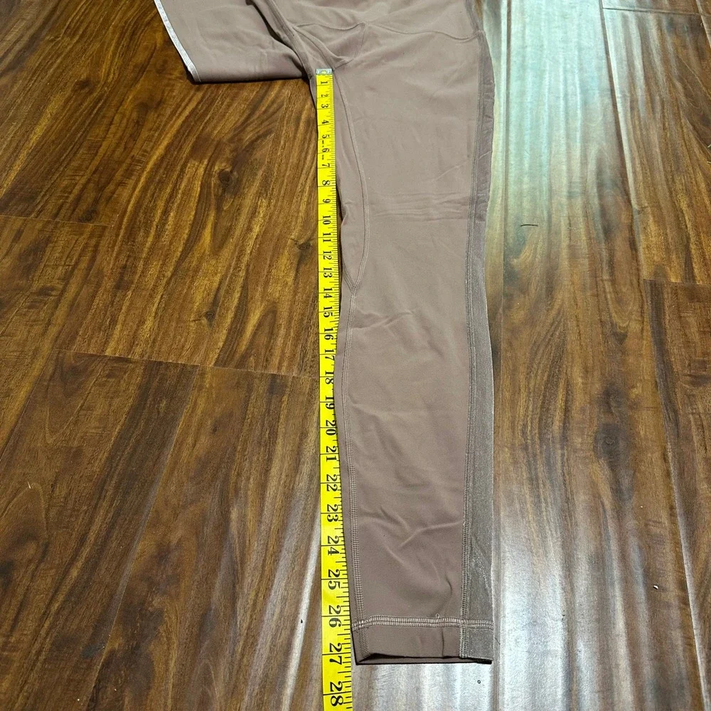 Lululemon Wunder Under High-Rise Tight Velvet Stripe Mauve Rosewood Womens 6